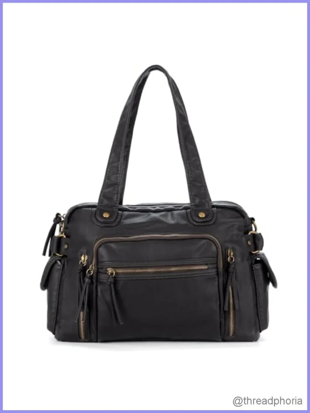 Large Hobo Handbag Slouchy Shoulder Bag Tote Y2K Purse Faux Leather